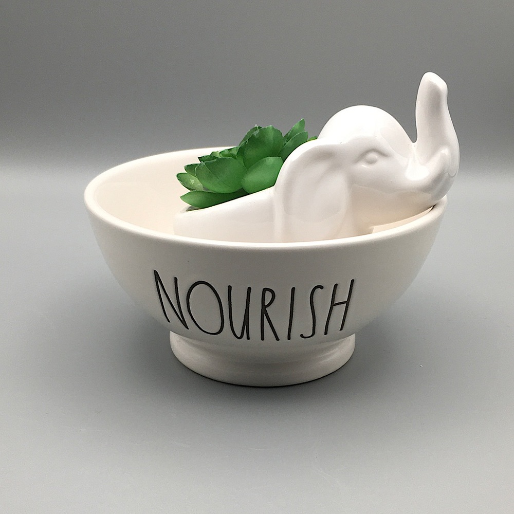 Rae Dunn “Nourish” bowl Pre 2018. Some wear bottom